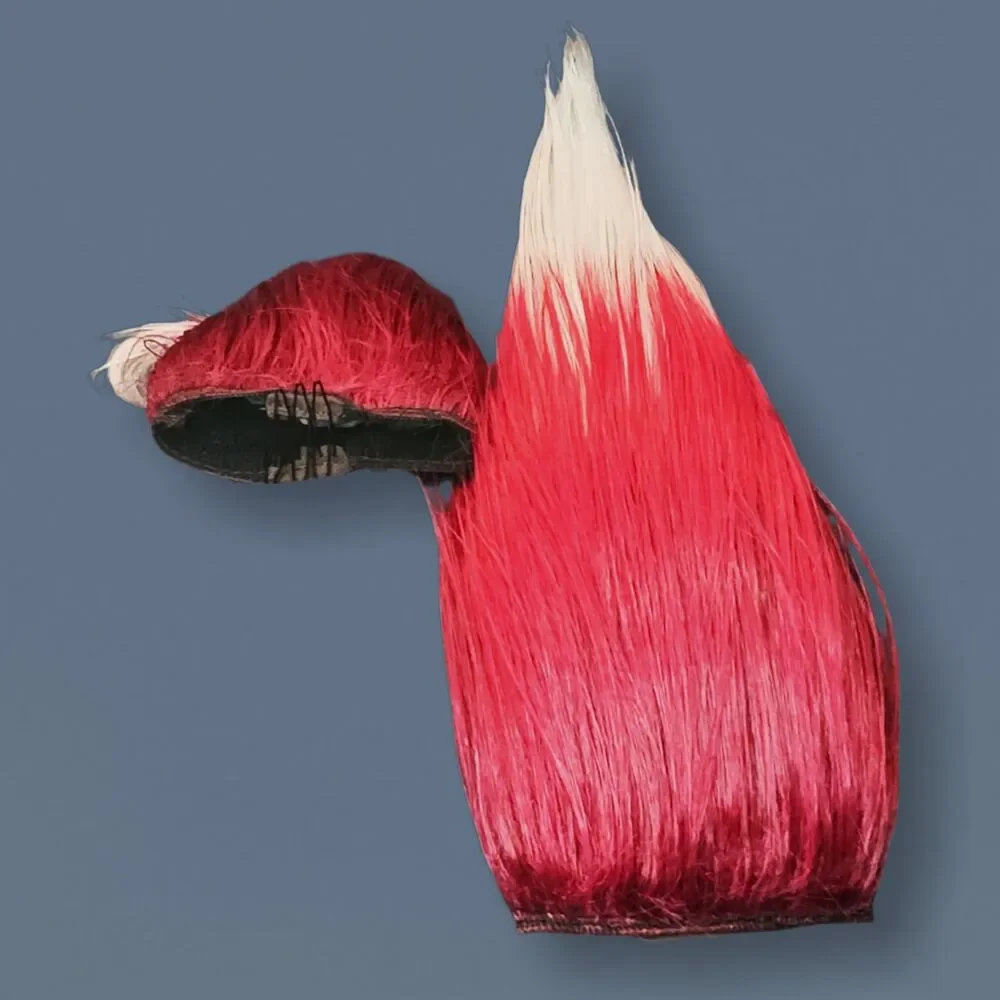 NWOT Xayah LoL Cosplay Wig UV Glow Custom Cut 30